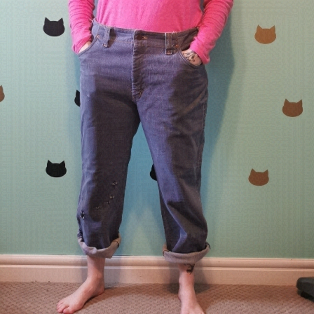 𝅺Vintage 80s GWG Edmonton Canadian King Jeans Distressed  34